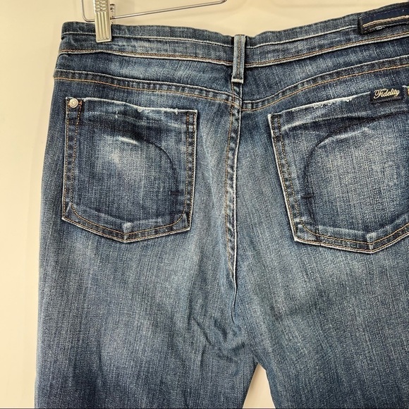 FIDELITY Hyacinth blue jeans size 30 flare - Picture 4 of 7
